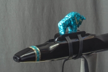 Nigerian Ebony Native American Flute, Minor, Low F-4, #L6F